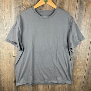 Ash & Erie Crewneck Tee Mens XL Gray Short Sleeve 100% Cotton T-Shirt